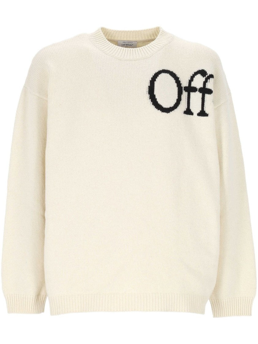 Off-White Bookish Shared Knit Crewneck Sweater