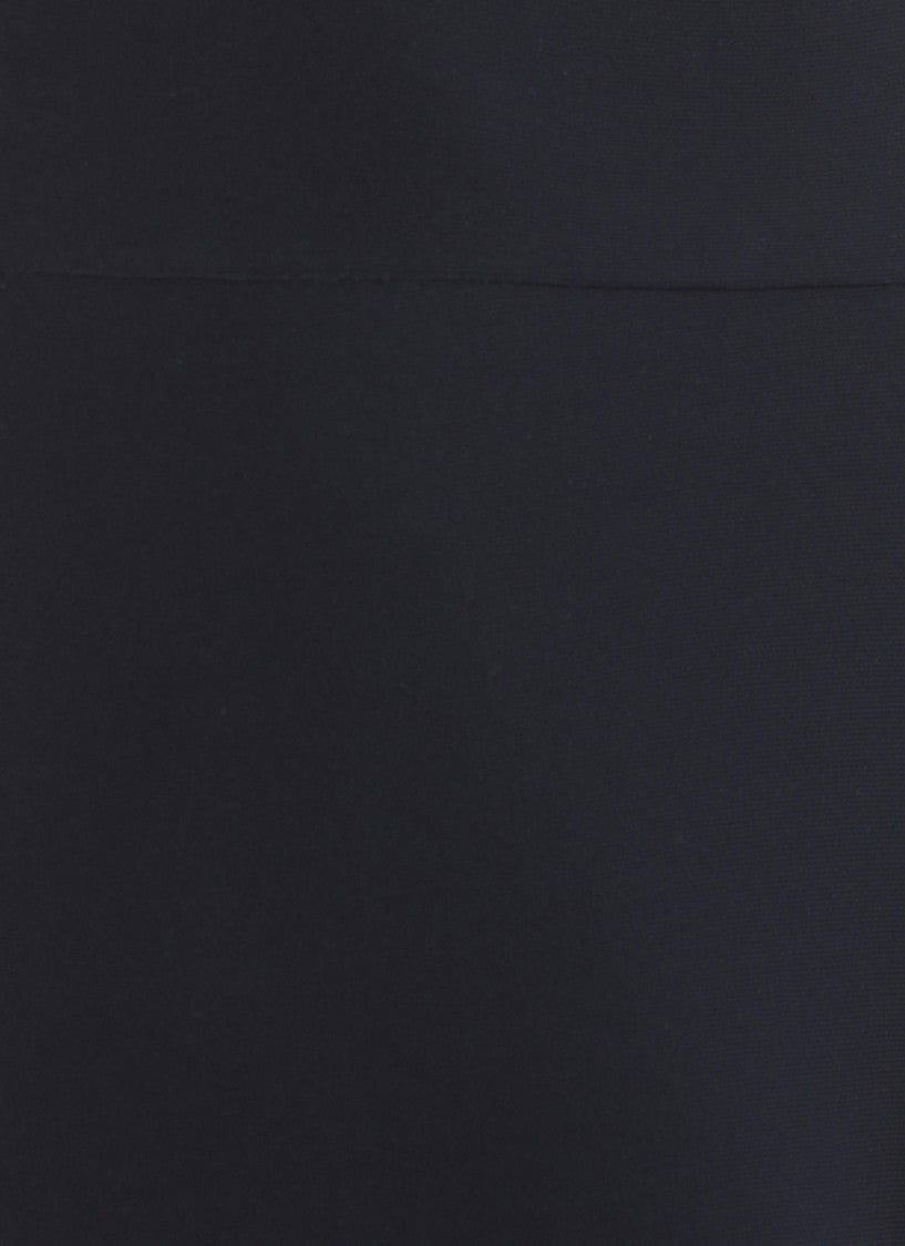 Norma Kamali Blue Elastic Waist Straight-Leg Pants