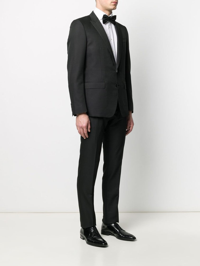 Dolce & Gabbana Classic Black Two-Piece Suit With Notch Lapels