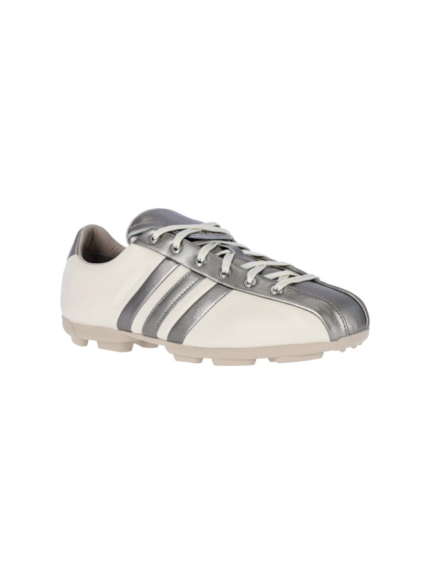 Y-3 White Field Leather Suede Sneakers