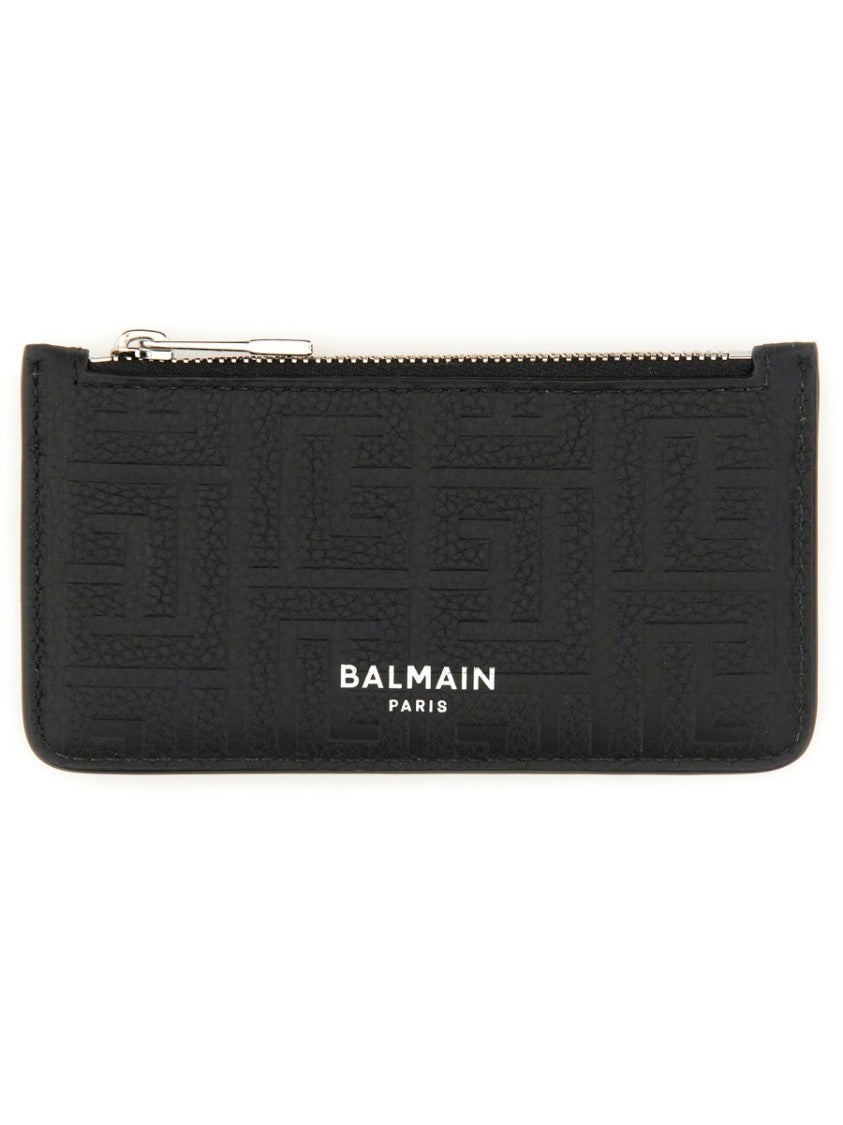 Balmain Leather Coin Purse
