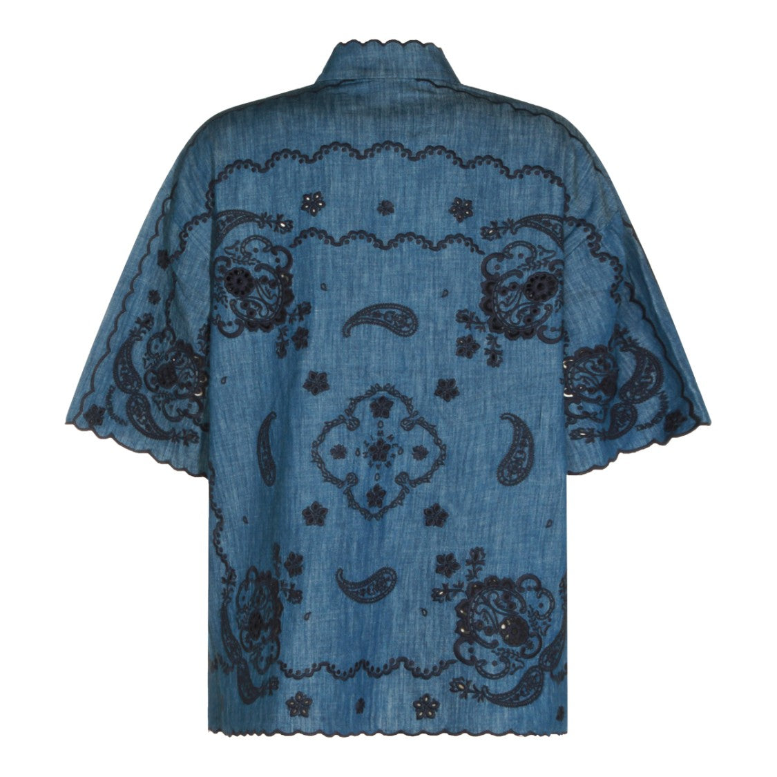 Zimmermann Blue Cotton Macrame Shirt
