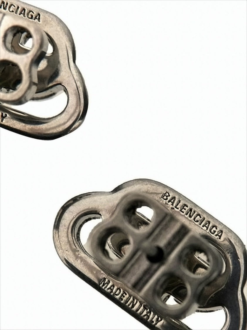 Balenciaga Interlocking Double 'B' Cufflinks With Polished Finish