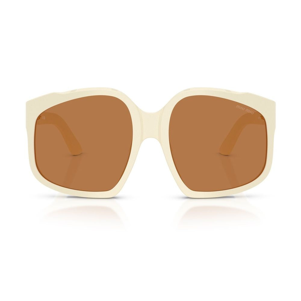 Miu Miu 0Mu A07s Ombre Oversized Square White Acetate Sunglasses