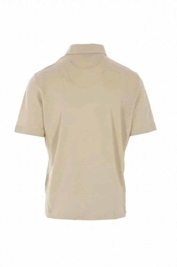Lardini Lightweight Linen Polo Shirt With Classic Collar