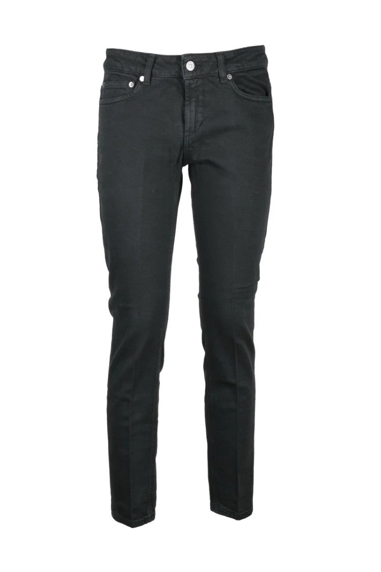 Dondup Black Cotton Elastane Women's Monroe Skinny Jeans