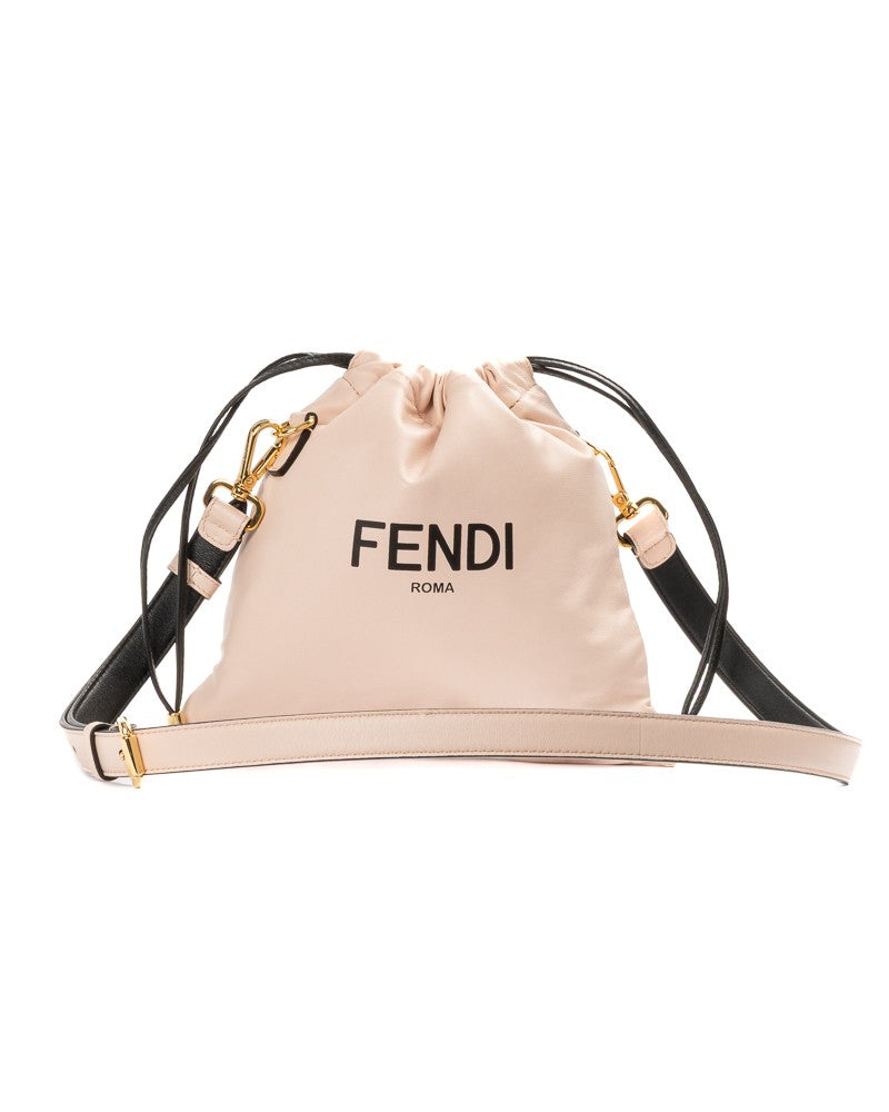 Fendi Pink Small Smooth Leather Bucket Bag