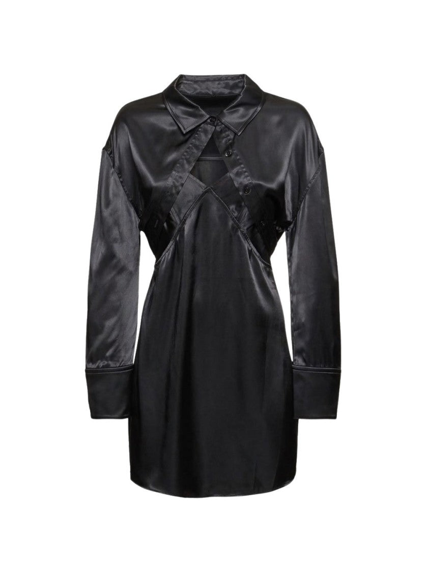 Alexander Wang Re-Styled Bolero And Slip Dress Black