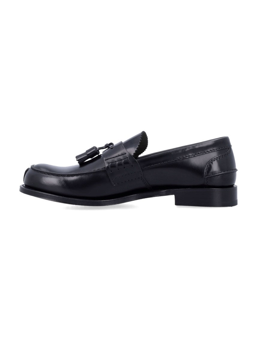 Church's Tiverton Polished Black Leather Tassel Loafers