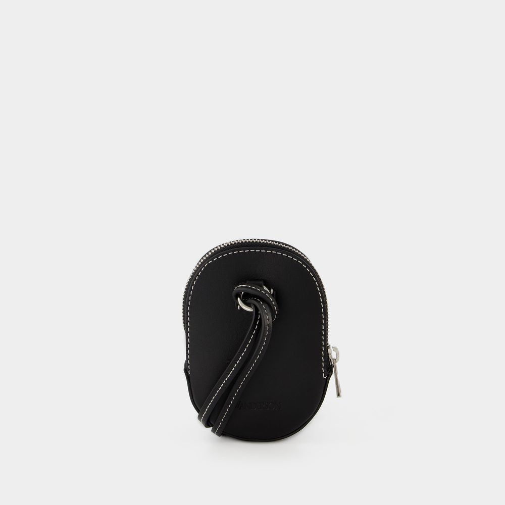 J. W. Anderson Nano Cap Hobo Bag - Black - Leather