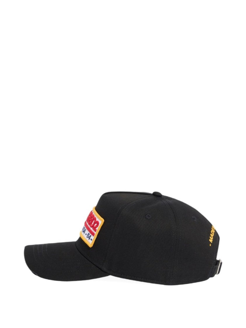 Dsquared2 Baseball Cap With Bold Rectangular Logo Patch