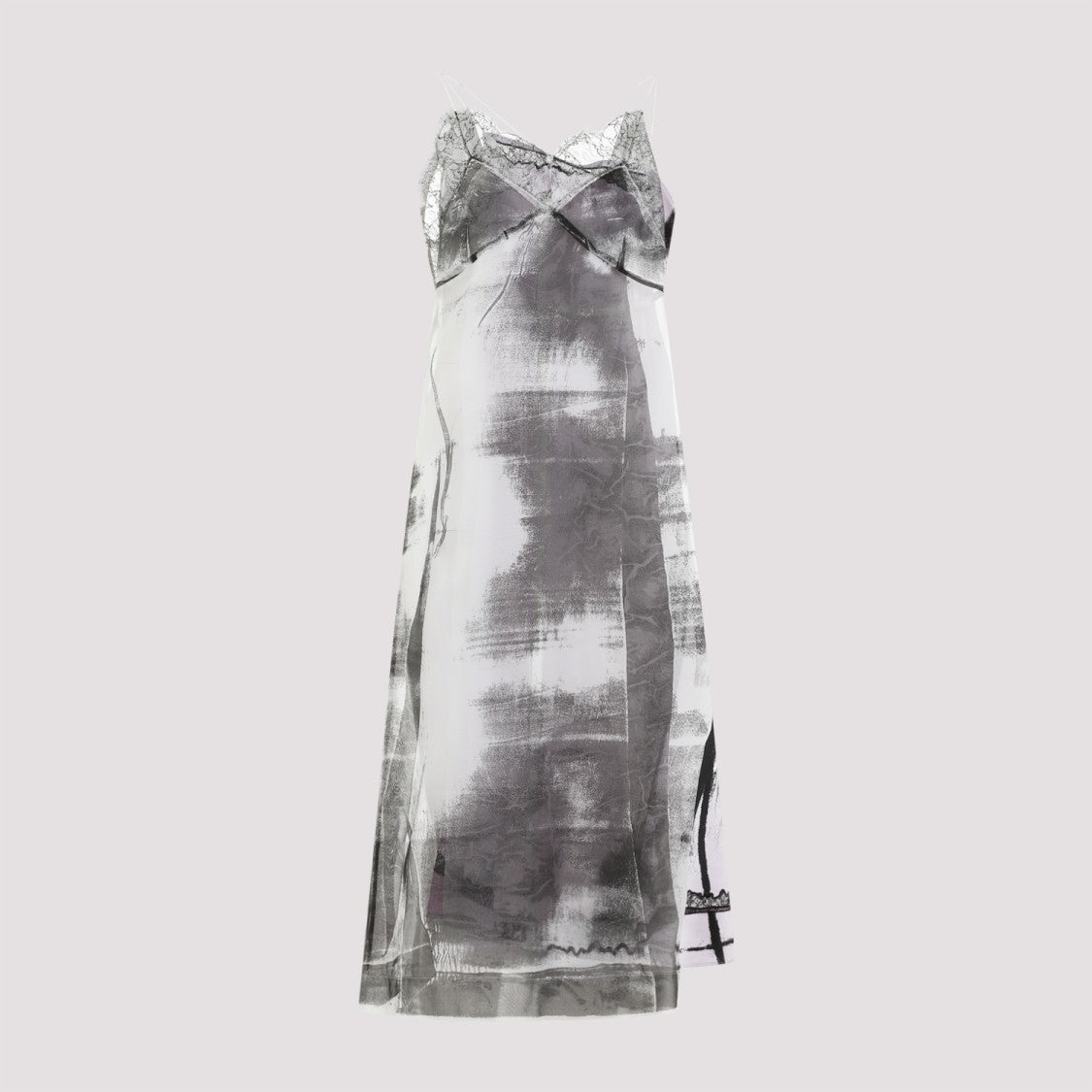 Maison Margiela Lilac Silk Midi Dress