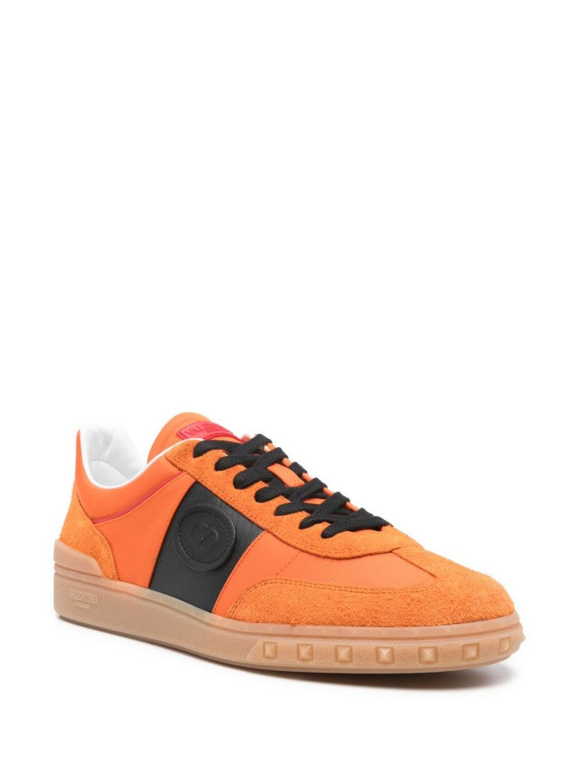 Valentino Garavani Pumpkin Orange Sneakers With Vlogo Signature