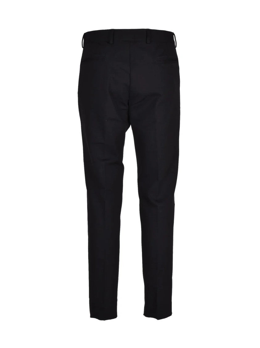 Daniele Alessandrini Black Slim-Fit Viscose-Blend Technical Pants