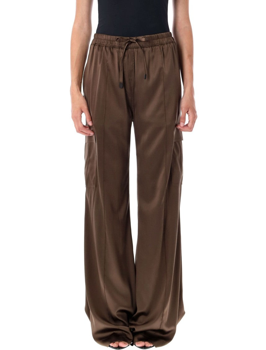 Tom Ford Stretch Silk Satin Cargo Pj Pants
