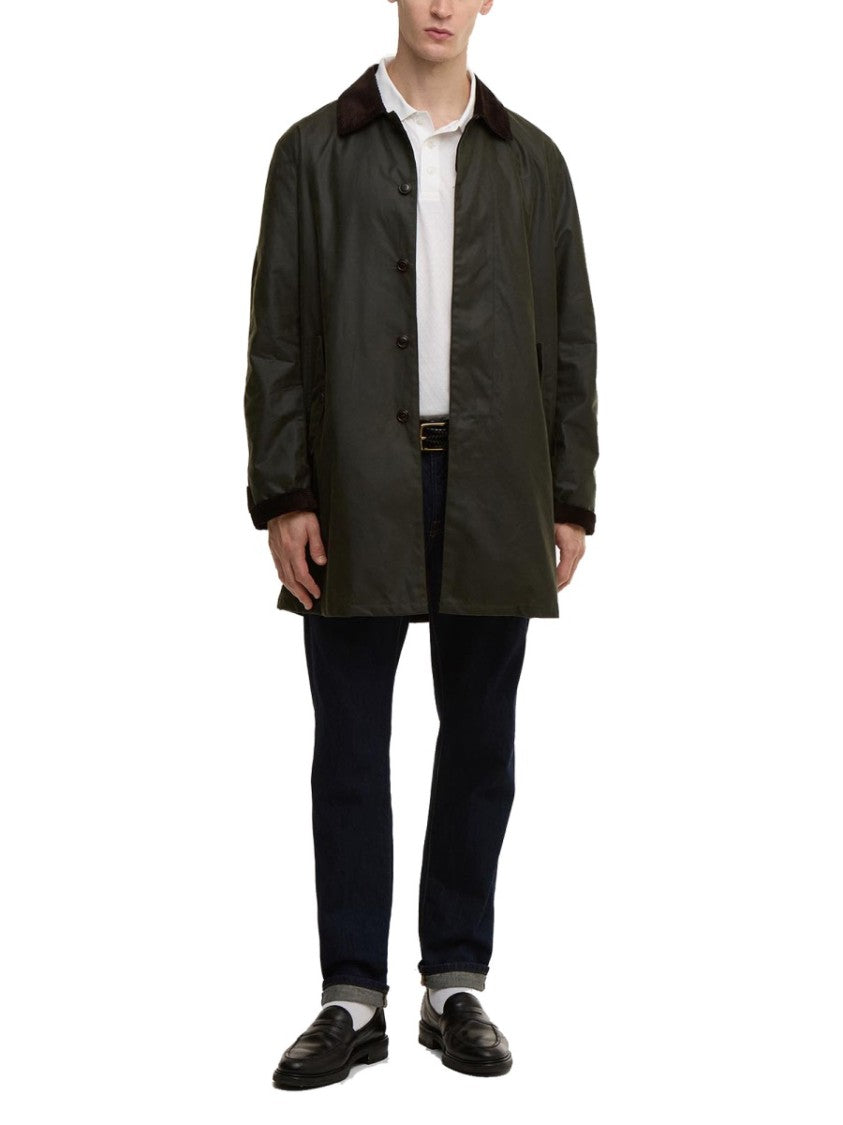 Baracuta X Barbour Mid-Length Cotton Corduroy Trench Coat