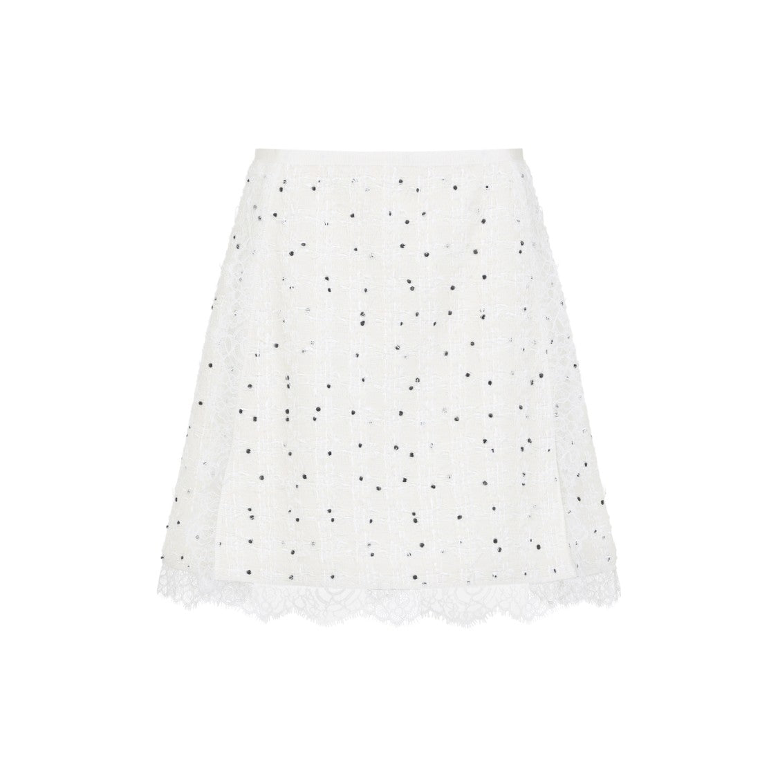 Giambattista Valli A-Line Skirt With Delicate Lace Overlay