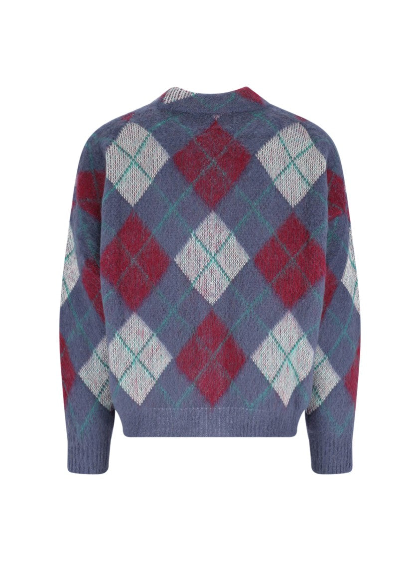 Bonsai Argyle Cardigan – Multicolor