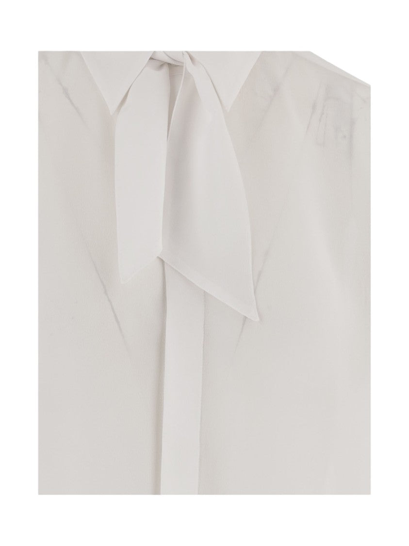 Sa Su Phi Silk Blouse With Bow Collar