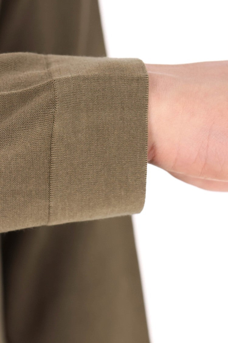 Drumohr Military Green Frosted Cotton Sweater