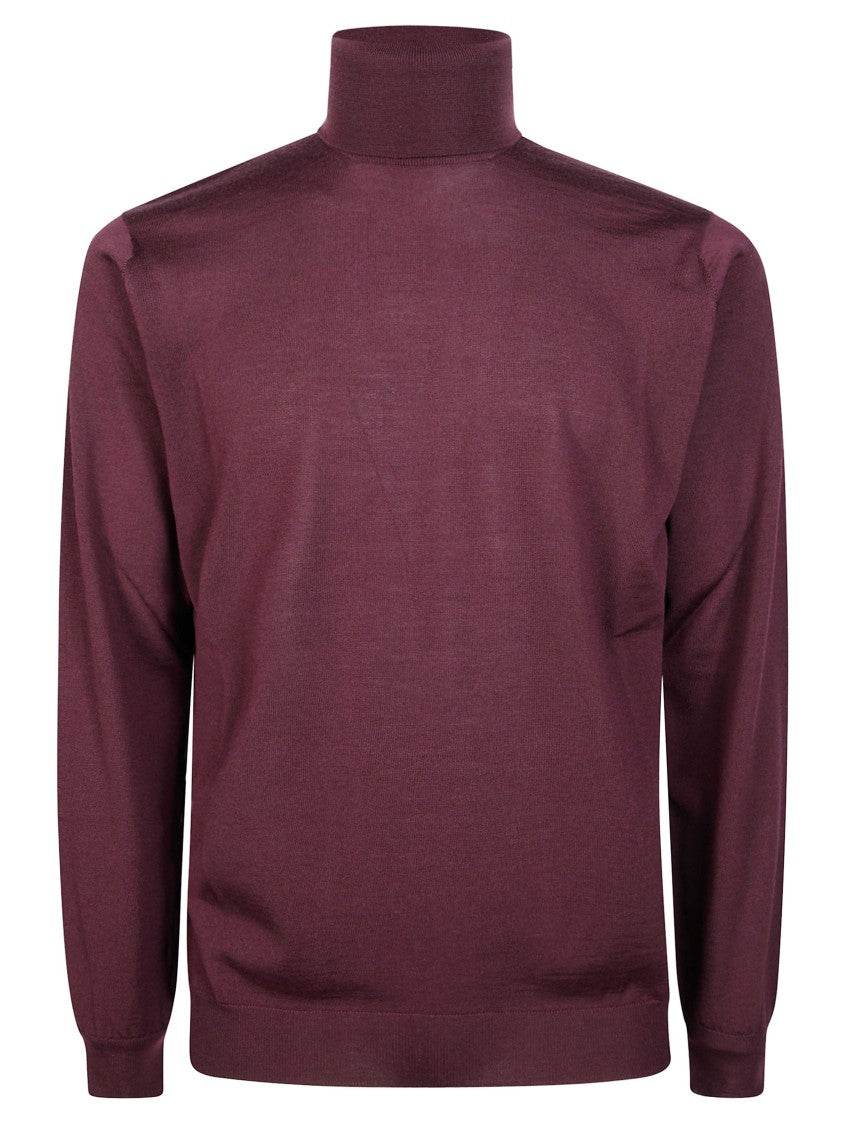 Filippo De Laurentiis Burgundy Memoris Long-Sleeve Turtleneck Sweater