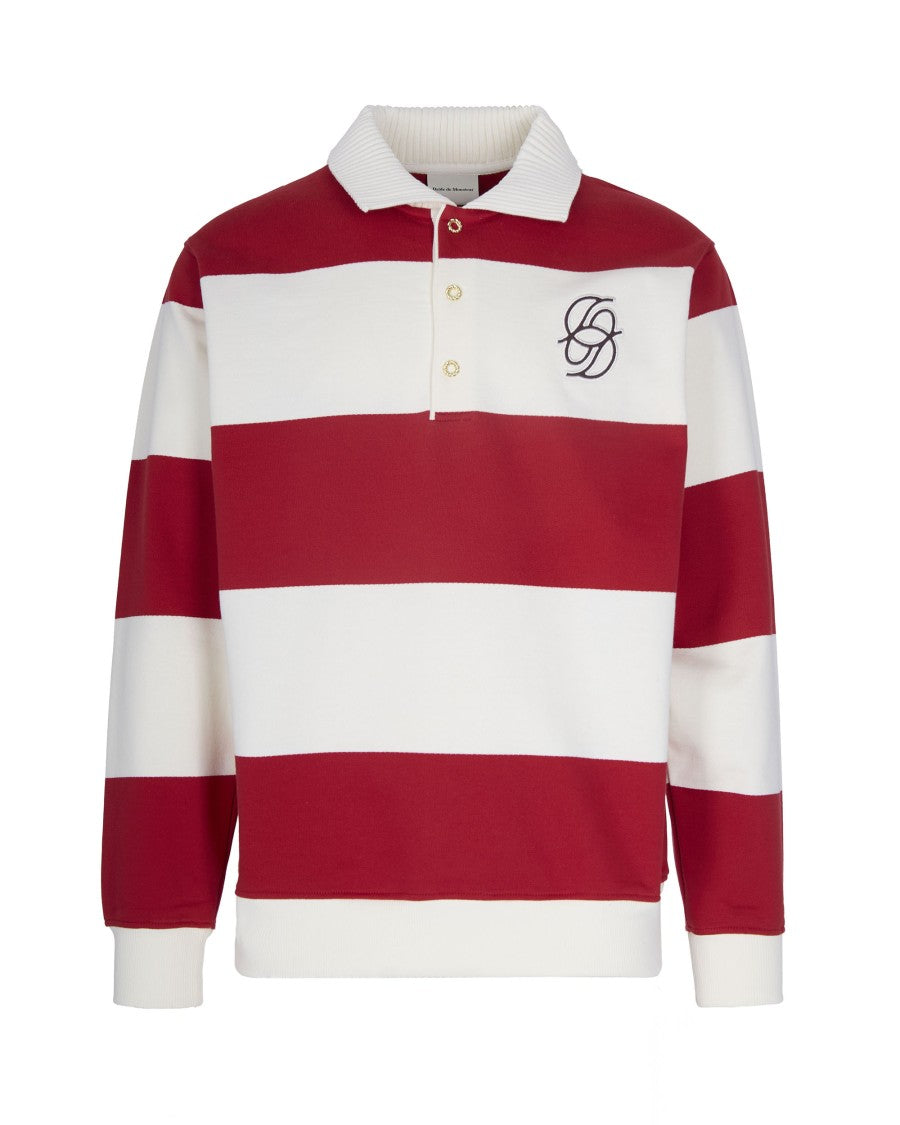 Drôle De Monsieur Red Rayures Polo