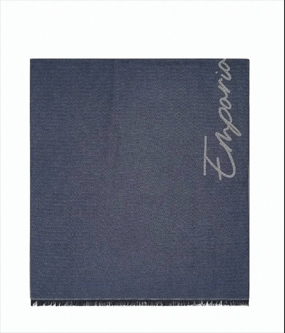 Emporio Armani Scarf With Signature Logo Embroidery