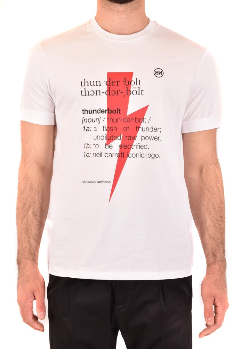 Neil Barrett Short-Sleeved Crew Neck T-Shirt Graphic Print