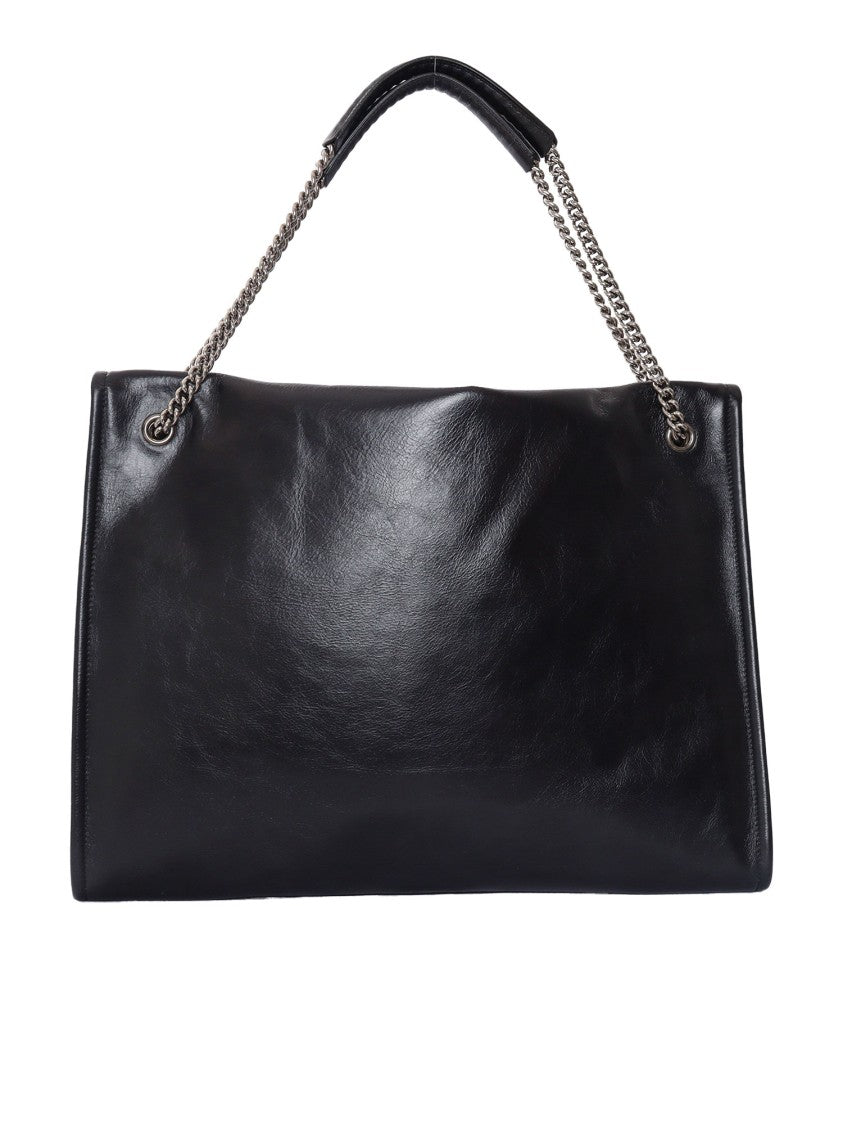 Claudio Orciani Structured Calf Leather Handbag With Top Handle