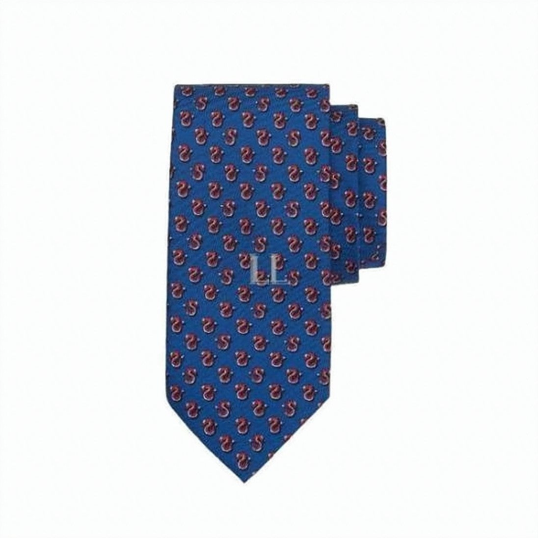 Salvatore Ferragamo Silk Tie With Intricate Motifs And Smooth Finish