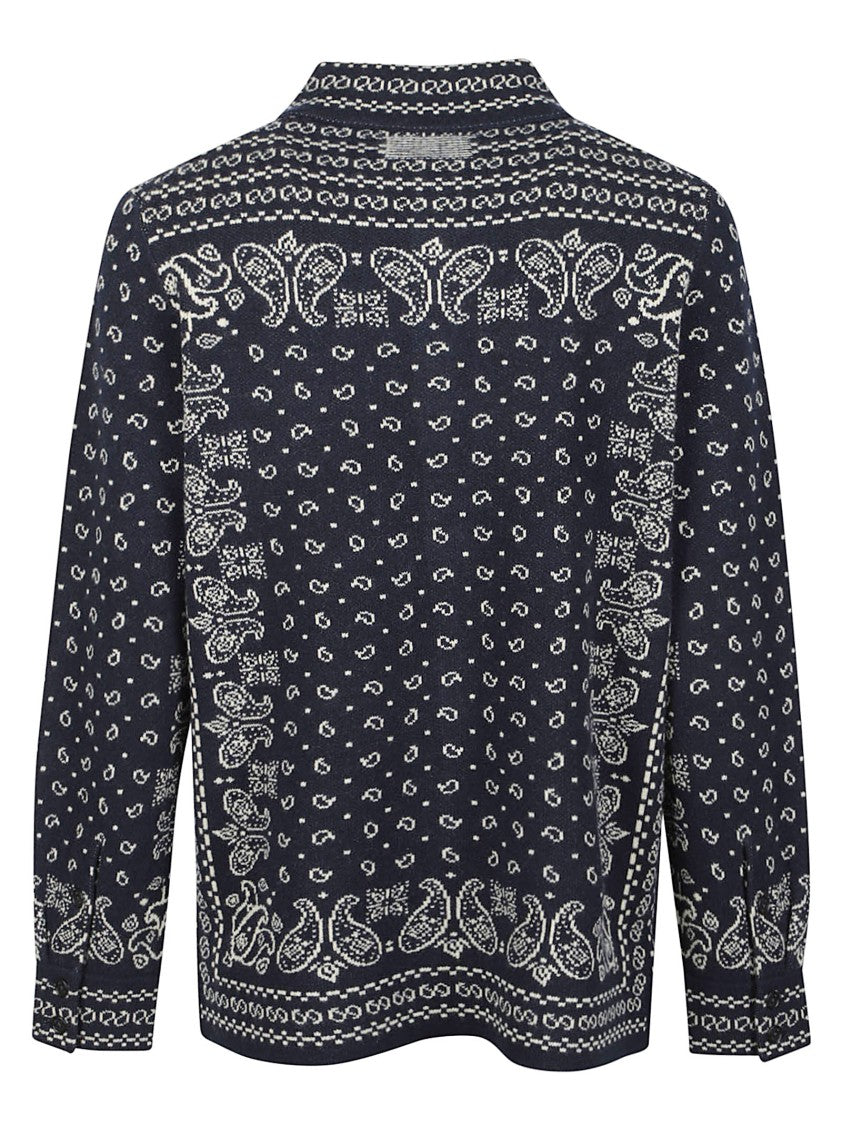Guest In Residence Wild Rag Paisley Cashmere Work Shirt Jacket