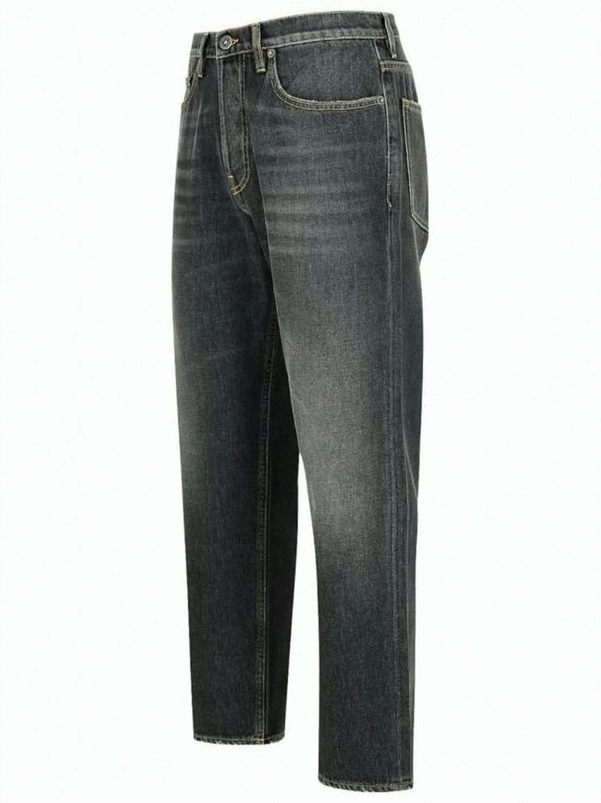 Golden Goose Relaxed Fit Denim Pants With Faded Grey Wash