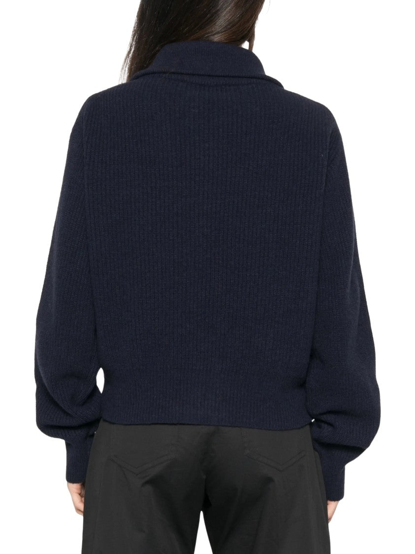 Jucca Ribbed-Knit Zip-Through Knit