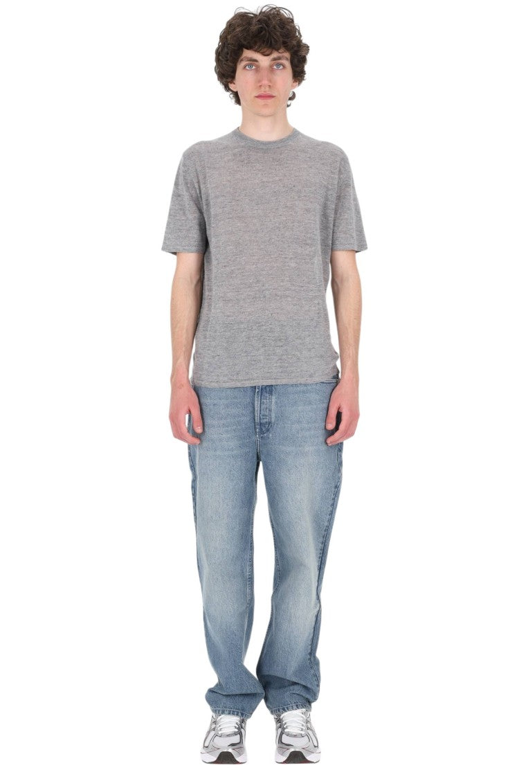 Roberto Collina Linen-Cotton Melange Casual T-Shirt