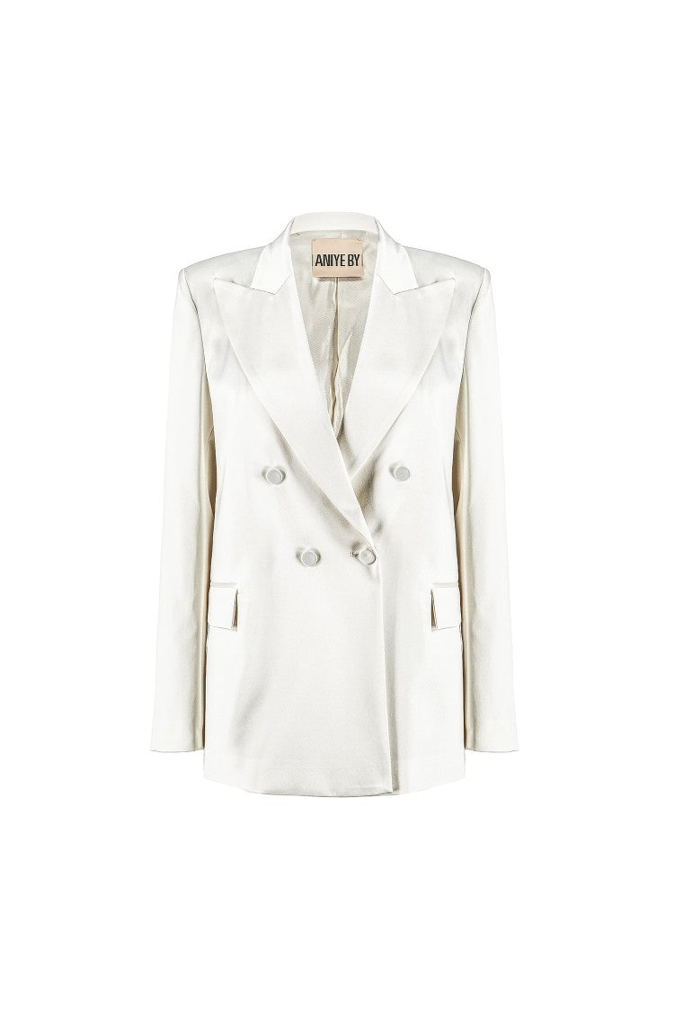 Aniye By Duble Brested Lea Blazer