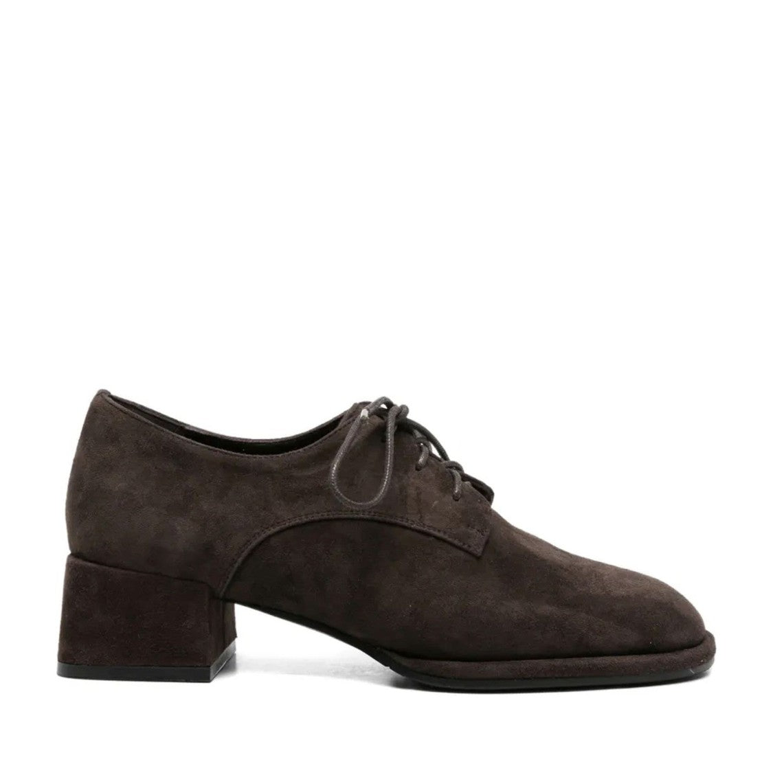 Adrianna Feretti Brown Mid-Height Block Heel Suede Shoes