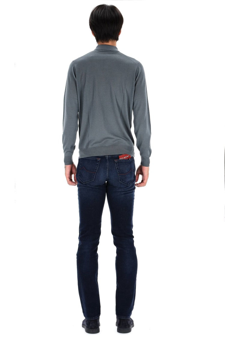 Drumohr Extrafine Super 140’S Wool Polo