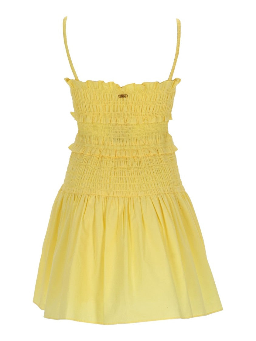 Michael Michael Kors Smocked Bodice Ruffles Dress