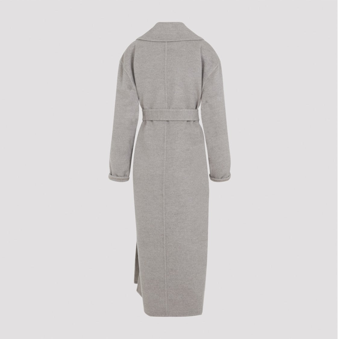 Fabiana Filippi Coriander Grey Virgin Wool Belted Coat