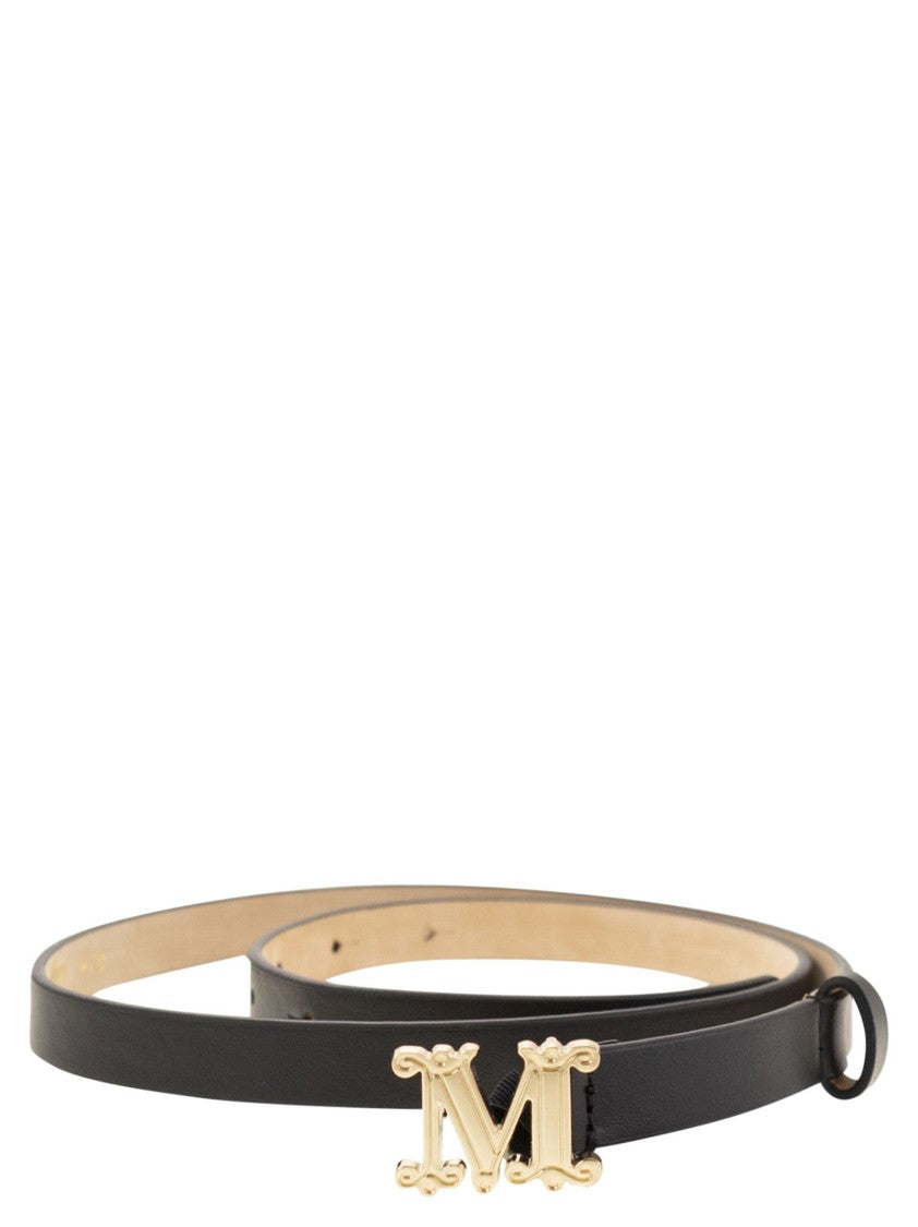 Max Mara Mgraziata15 - Monogram Leather Belt