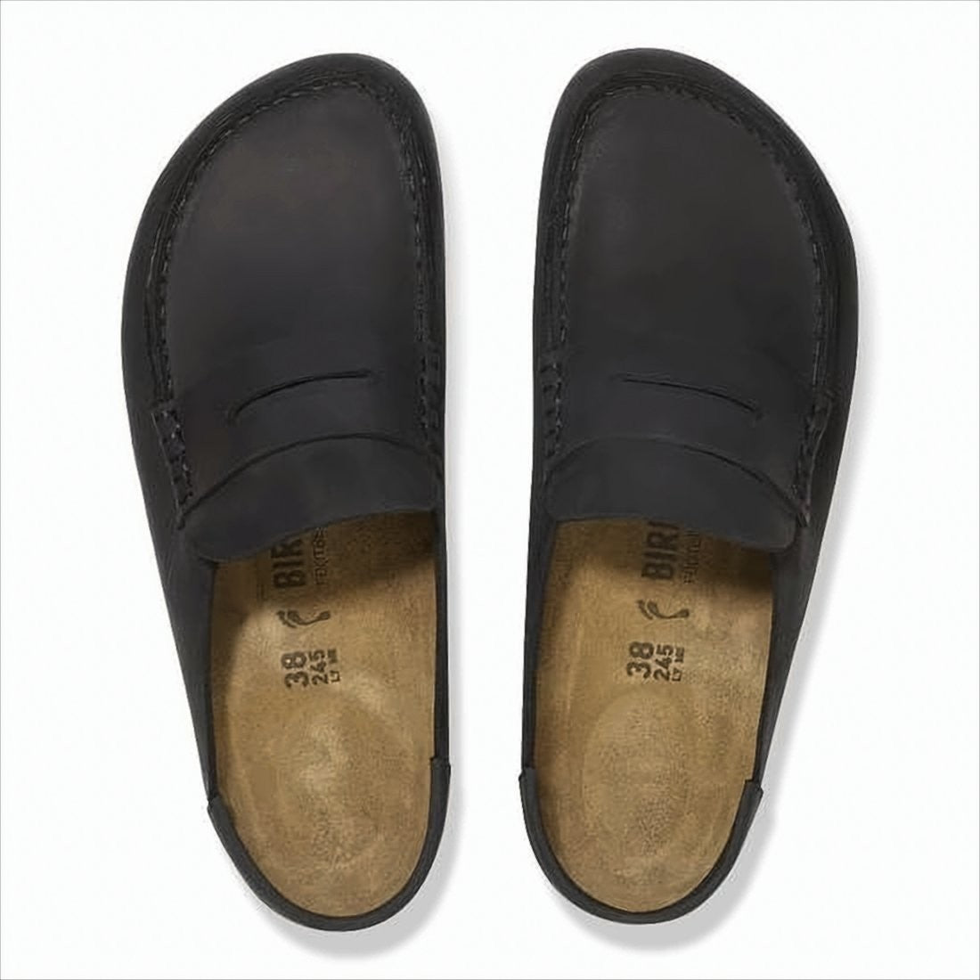 Birkenstock Nubuck Leather Slip-On Loafers With Moccasin-Style Toe