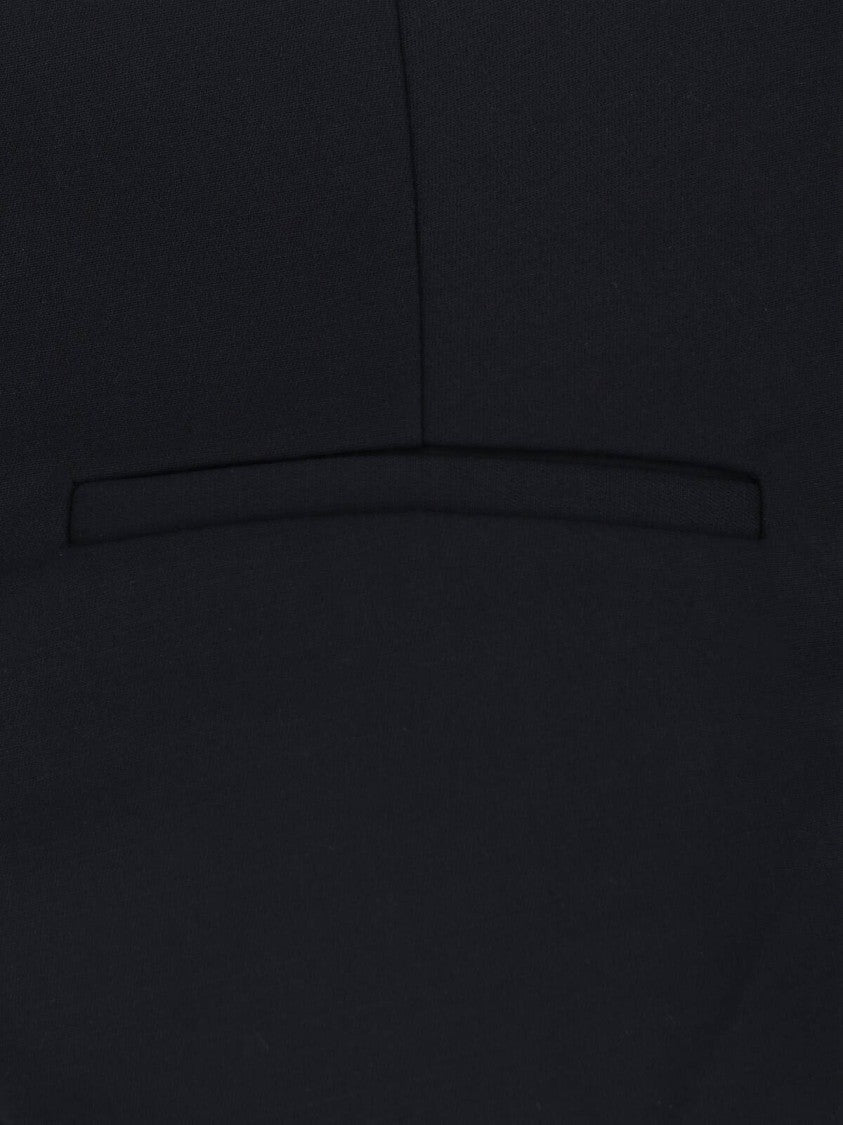 Entire Studios Black Tailored Flared Hem Shorts