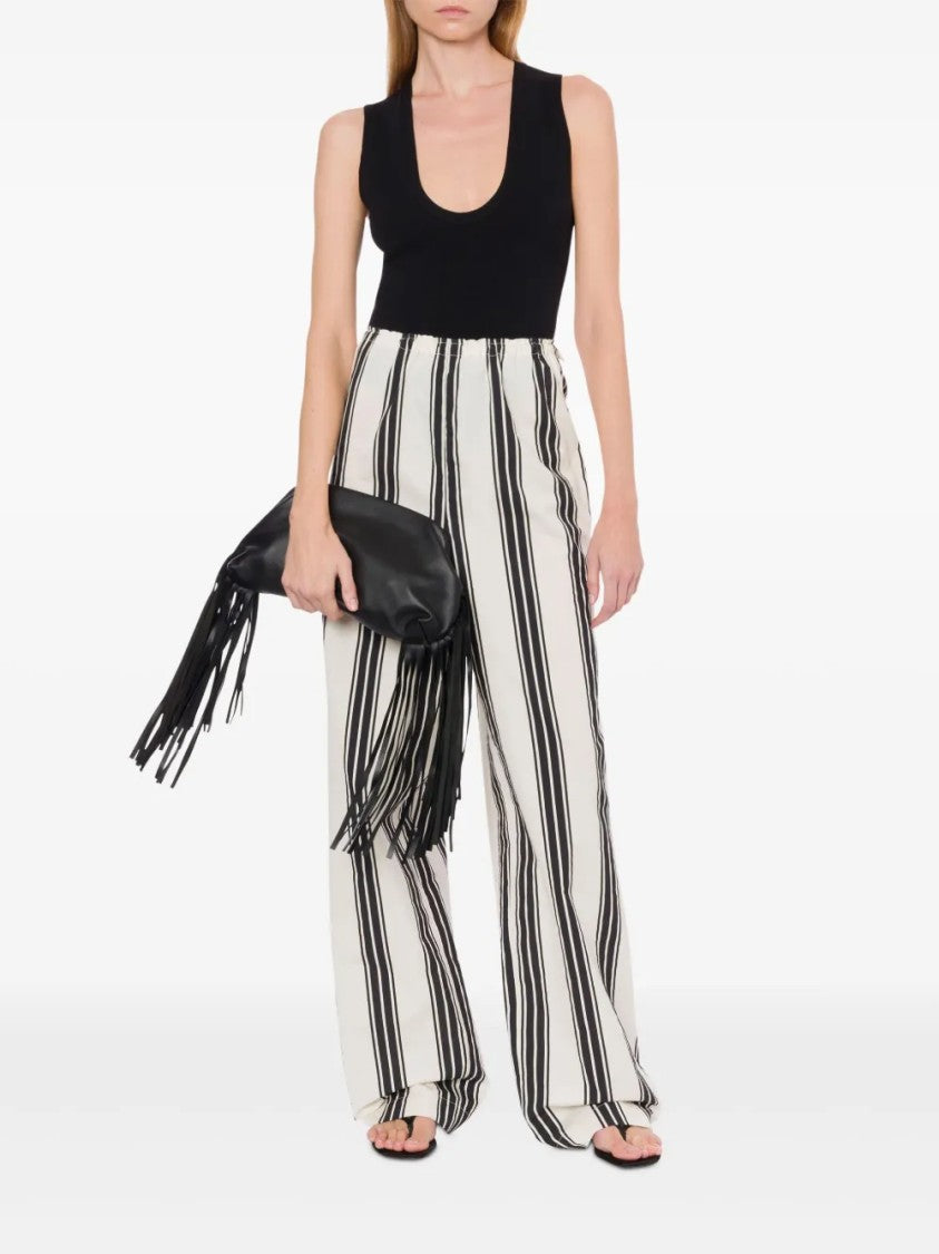 Philosophy Di Lorenzo Serafini Tailored Neutrals Trousers With Straight Leg Cut
