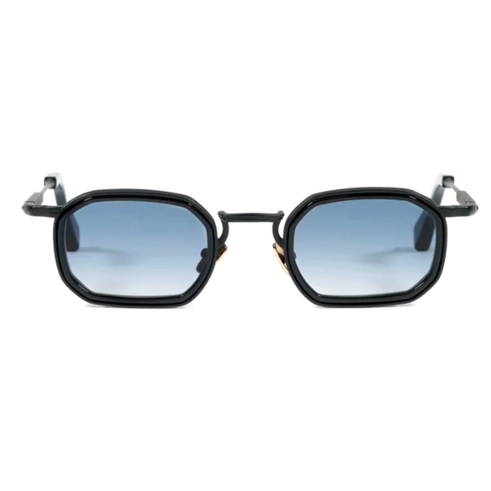 John Dalia Samuel Octagonal Frame Sunglasses With Gradient Blue Lenses