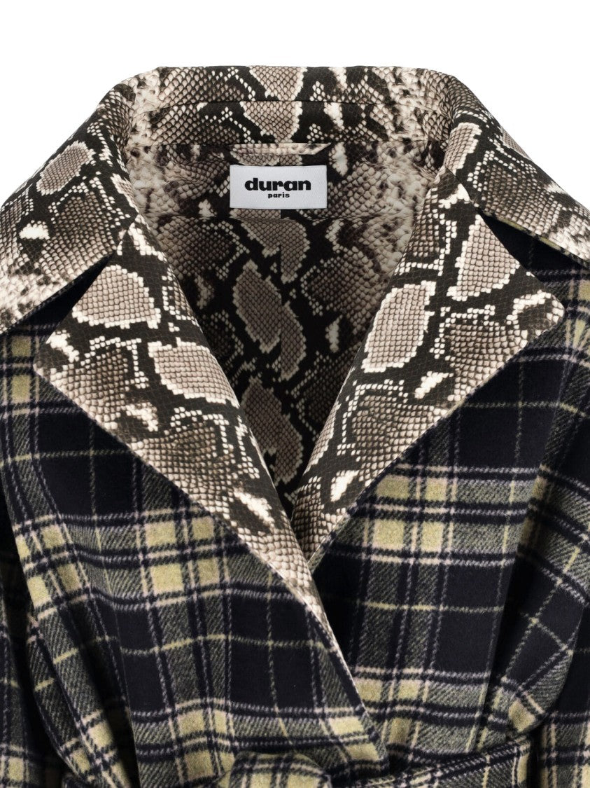 Duran Lantik Checked Coat – Multicolor