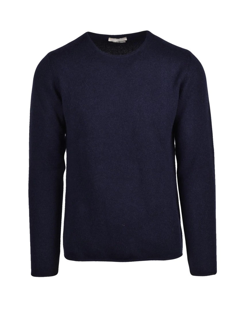 Daniele Fiesoli Cashmere Crewneck Sweater In Deep Blue