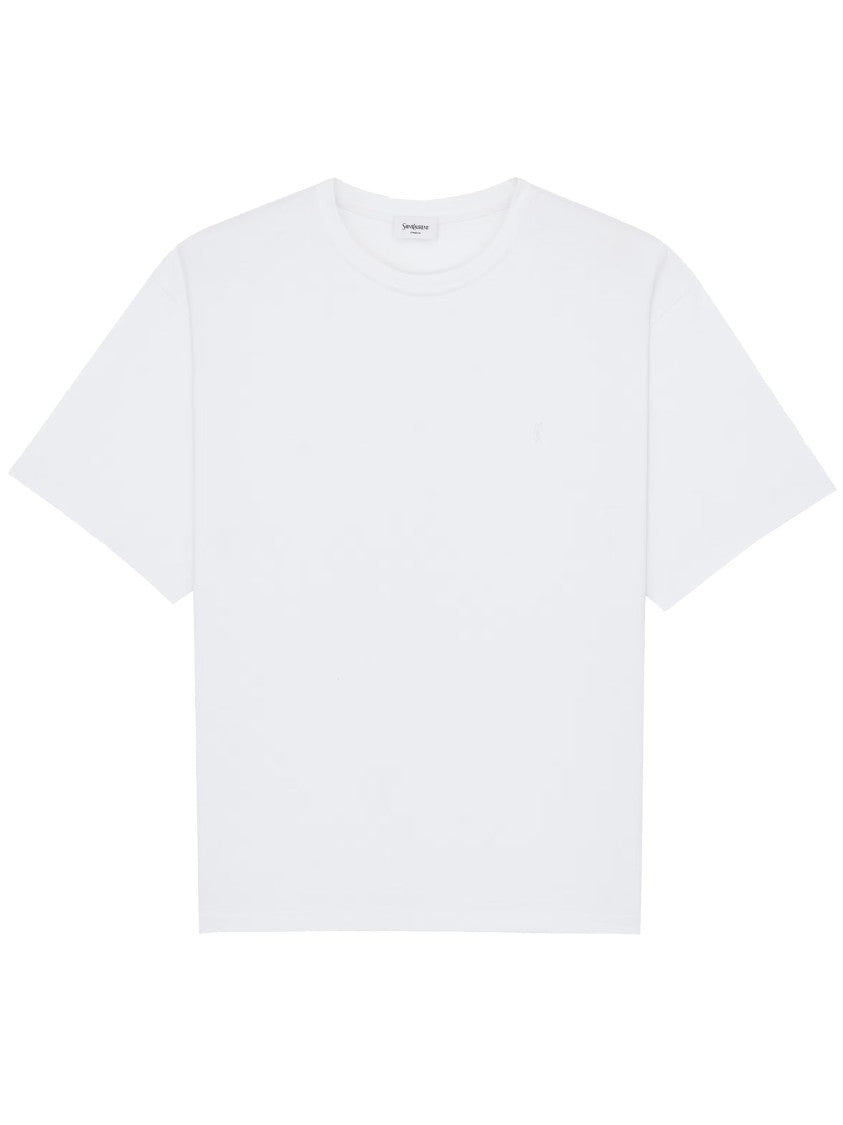 Saint Laurent White T-Shirt Oversize Cassandre T-Shirt