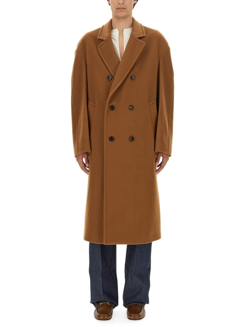 Gucci Double-Breasted Wool Coat With Tailored Silhouette