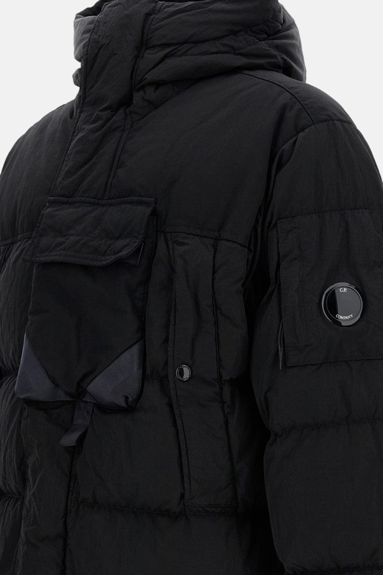 C.P. Company Padded Quilted Jacket With High Collar