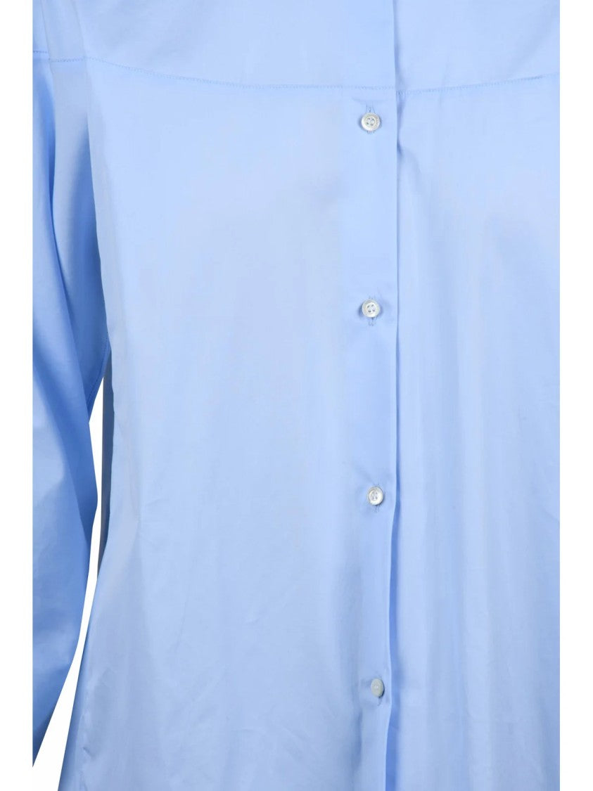 Aspesi Celeste Seamless Relaxed Fit Cotton Shirt
